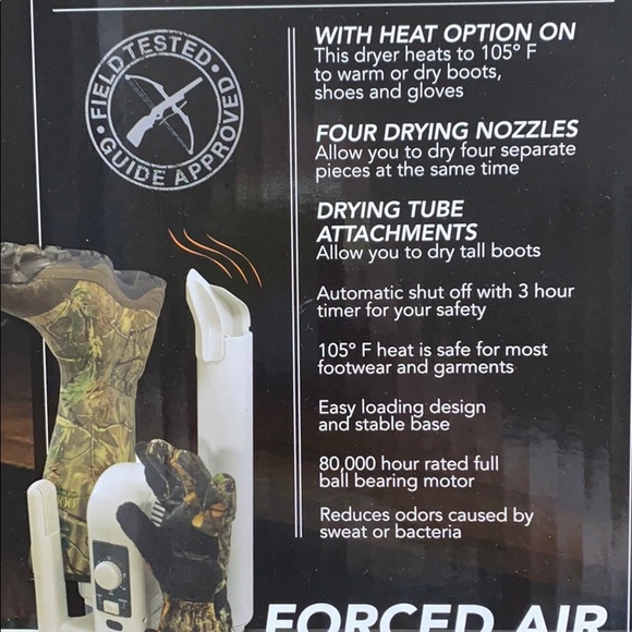 boot dryer field and stream